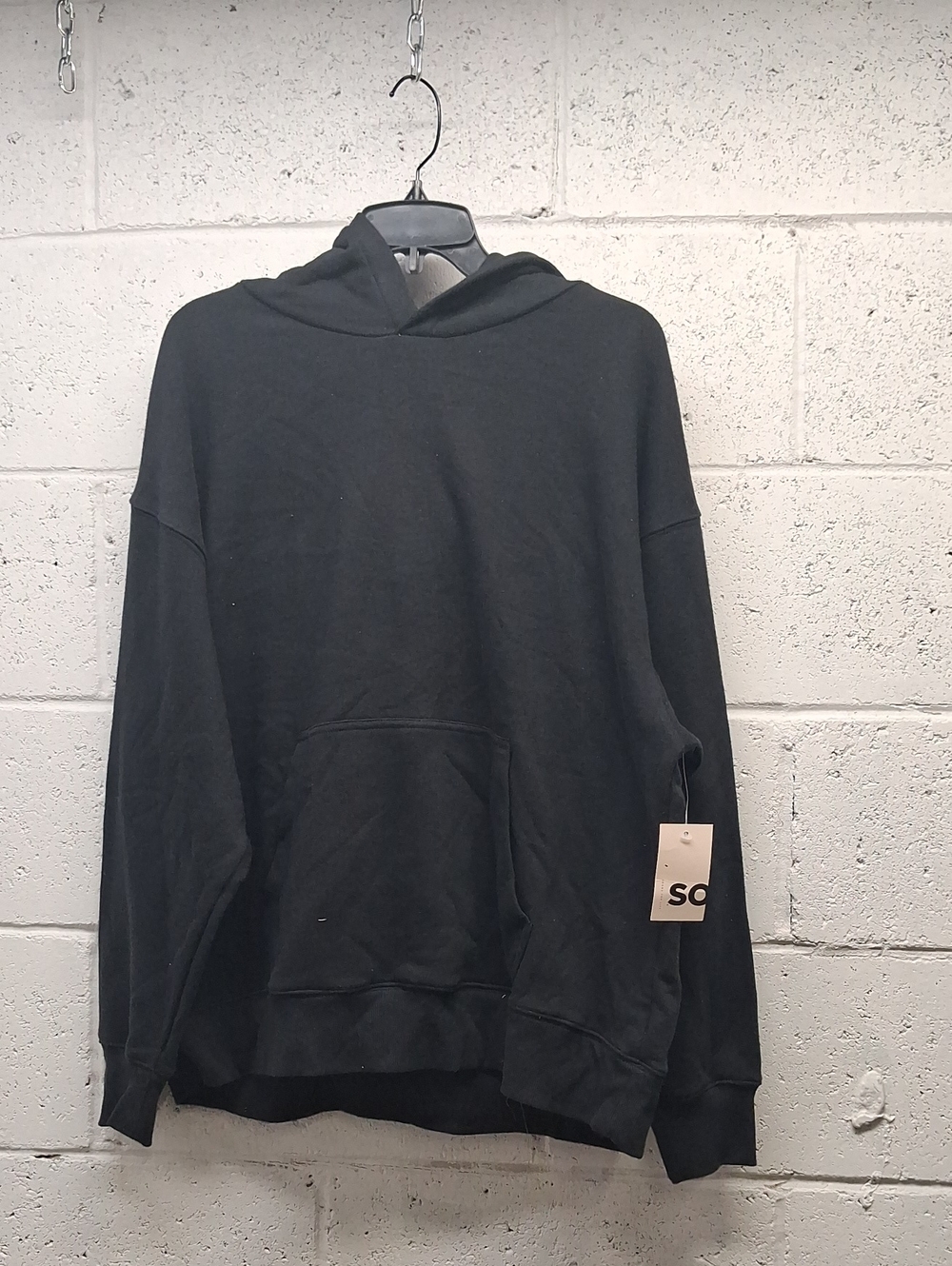 NWT SO Black Oversized Hoodie Sweatshirt Unisex